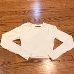 Zara Cropped Long Sleeve Top